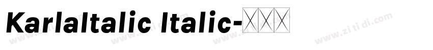 KarlaItalic Italic字体转换